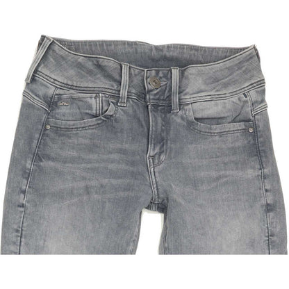 G-Star Lynn Women Grey Skinny Slim Stretch Jeans W27 L29