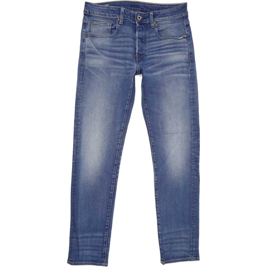 G-Star 3301 Men Blue Straight Slim Stretch Jeans W30 L31