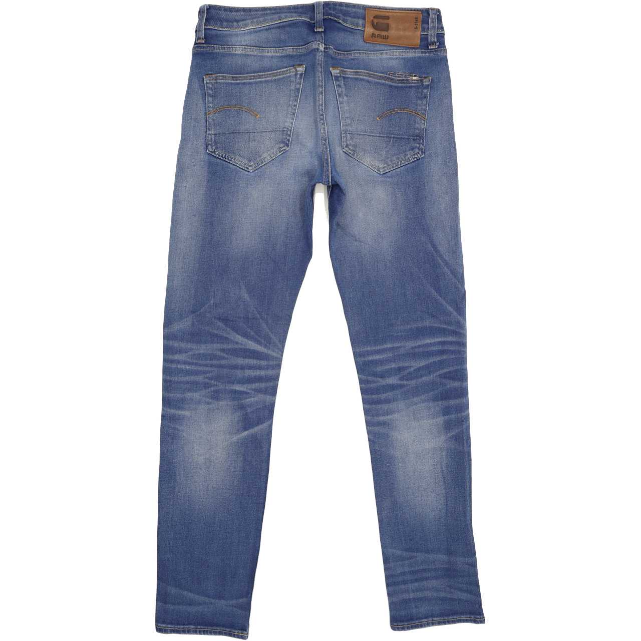G-Star 3301 Men Blue Straight Slim Stretch Jeans W30 L31