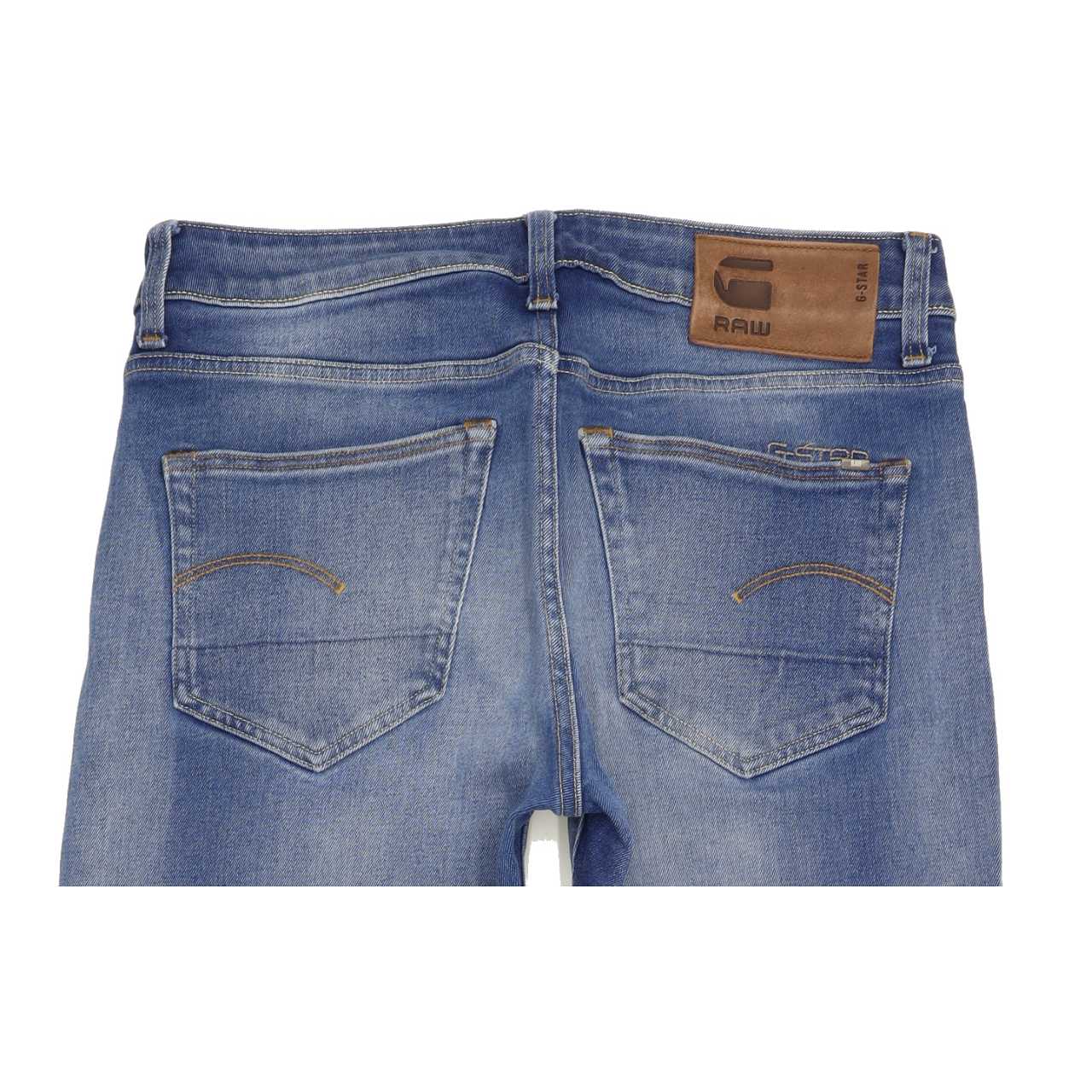 G-Star 3301 Men Blue Straight Slim Stretch Jeans W30 L31