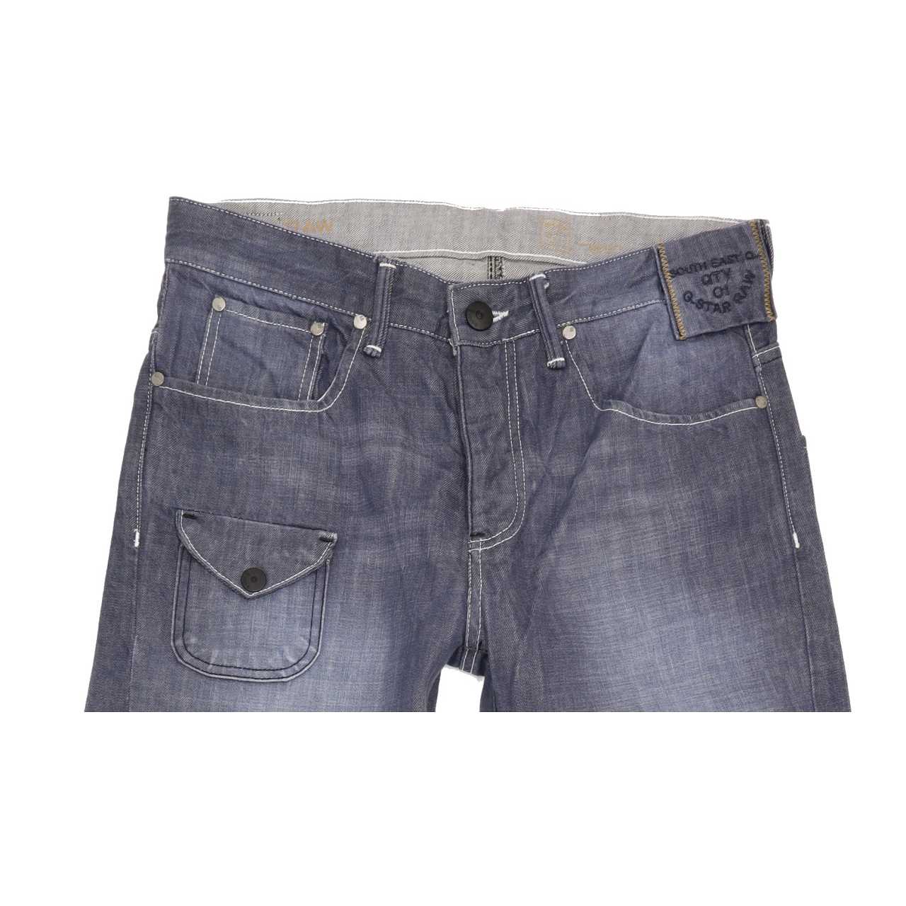 G-Star Radar Men Blue Straight Loose Jeans W30 L34