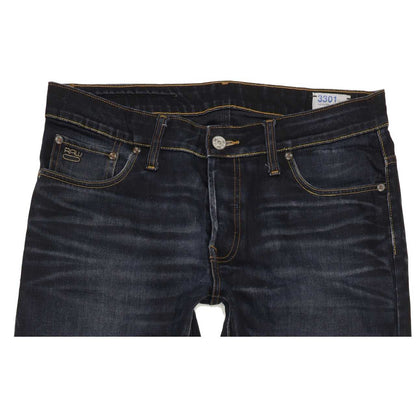 G-Star 3301 Men Navy Tapered Regular Jeans W33 L33
