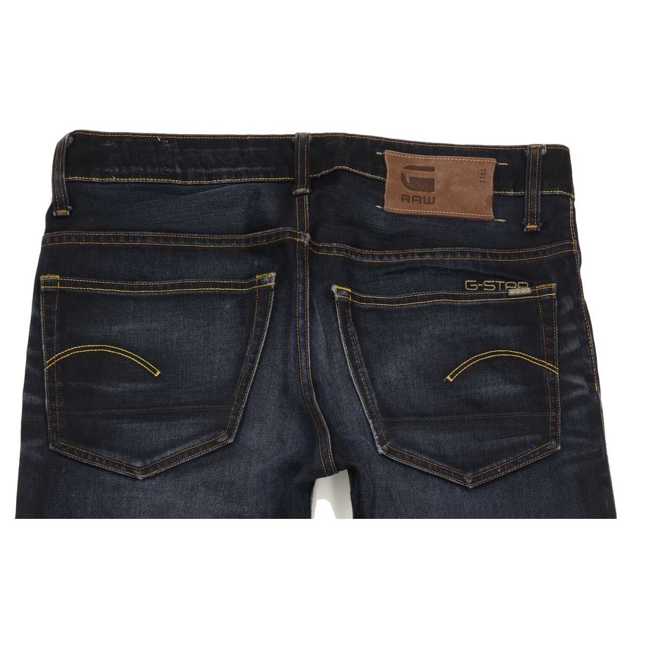 G-Star 3301 Men Navy Tapered Regular Jeans W33 L33