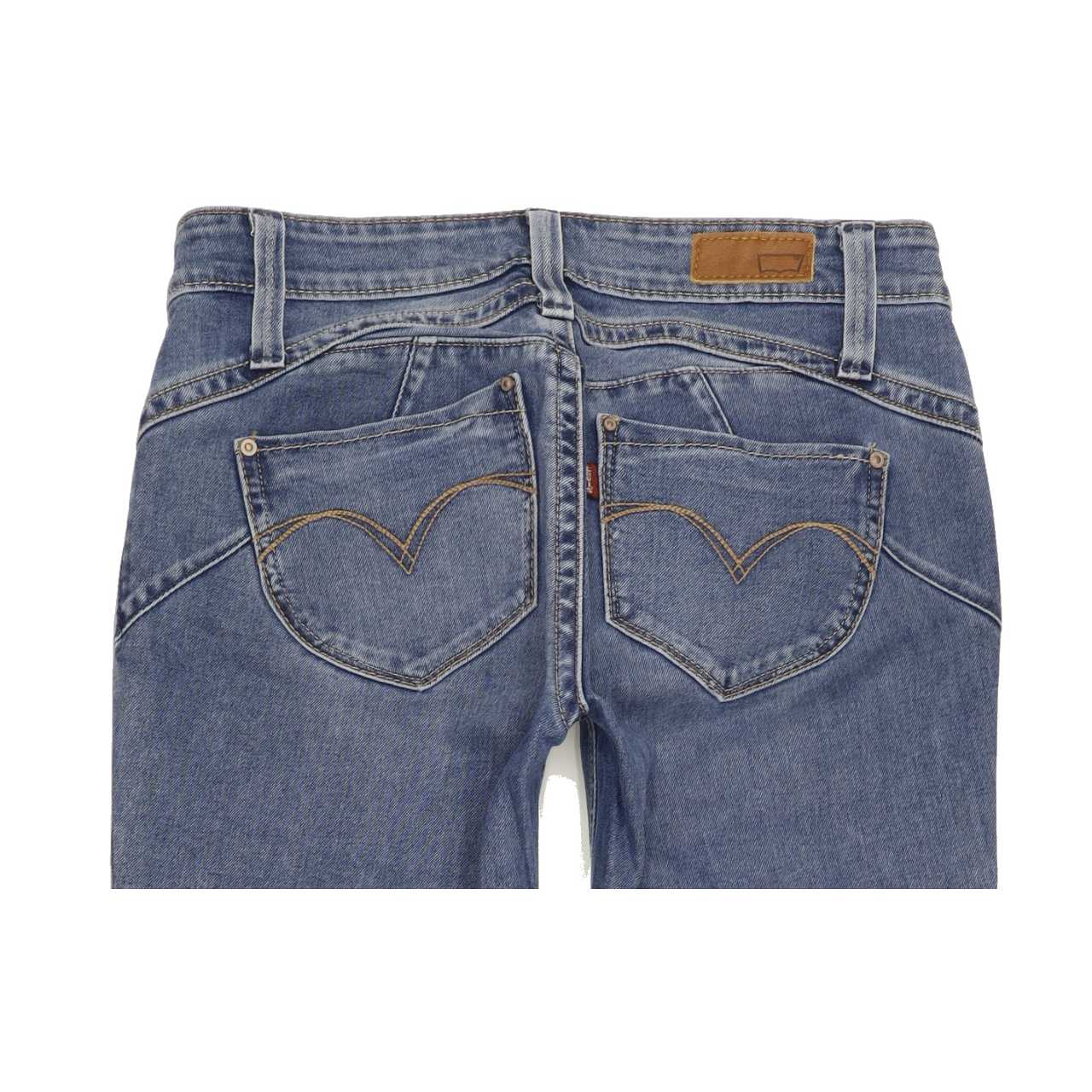 Levi's Women Blue Skinny Slim Stretch Jeans W28 L33