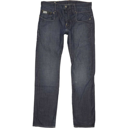 G-Star Blade Men Blue Straight Slim Jeans W32 L31