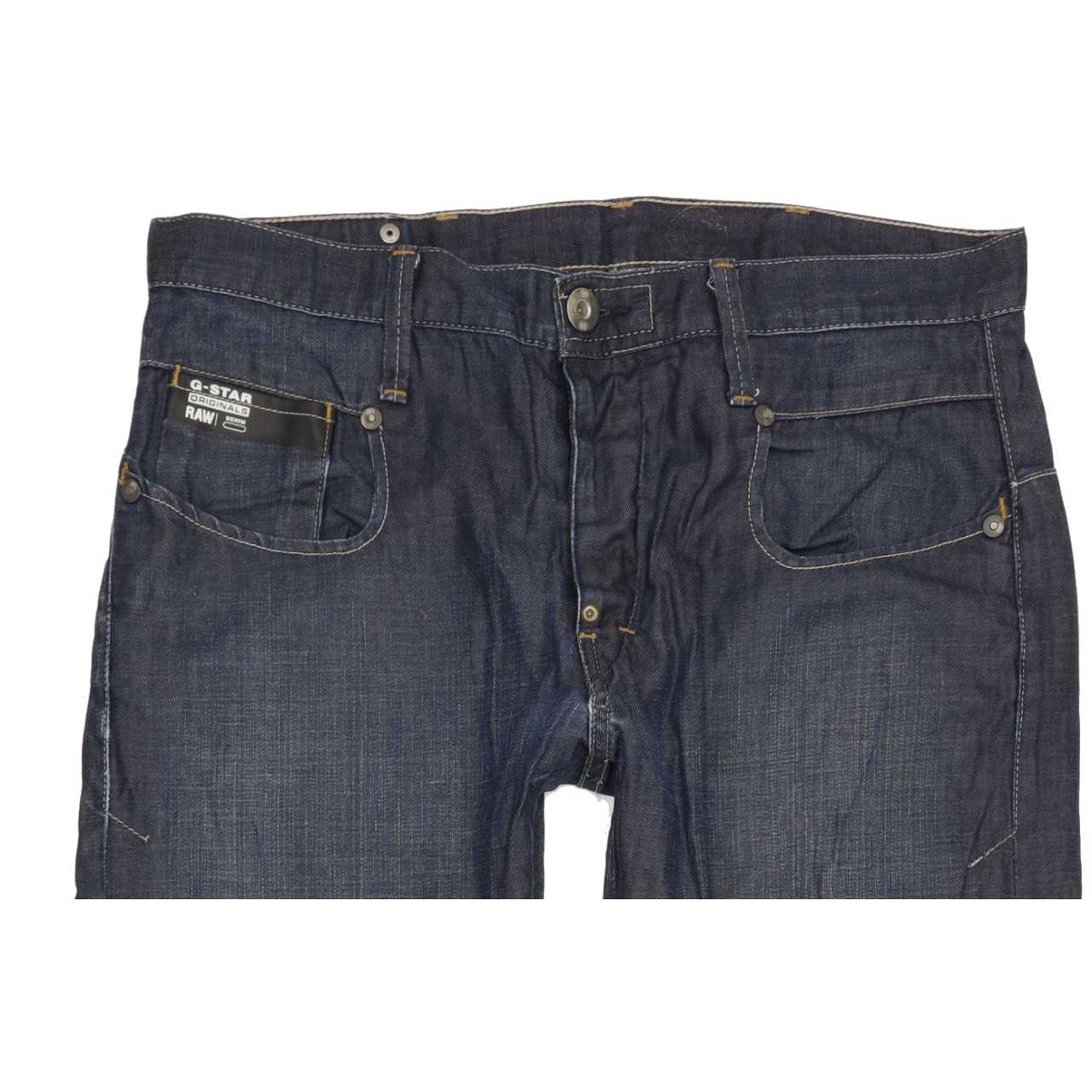G-Star Blade Men Blue Straight Slim Jeans W32 L31