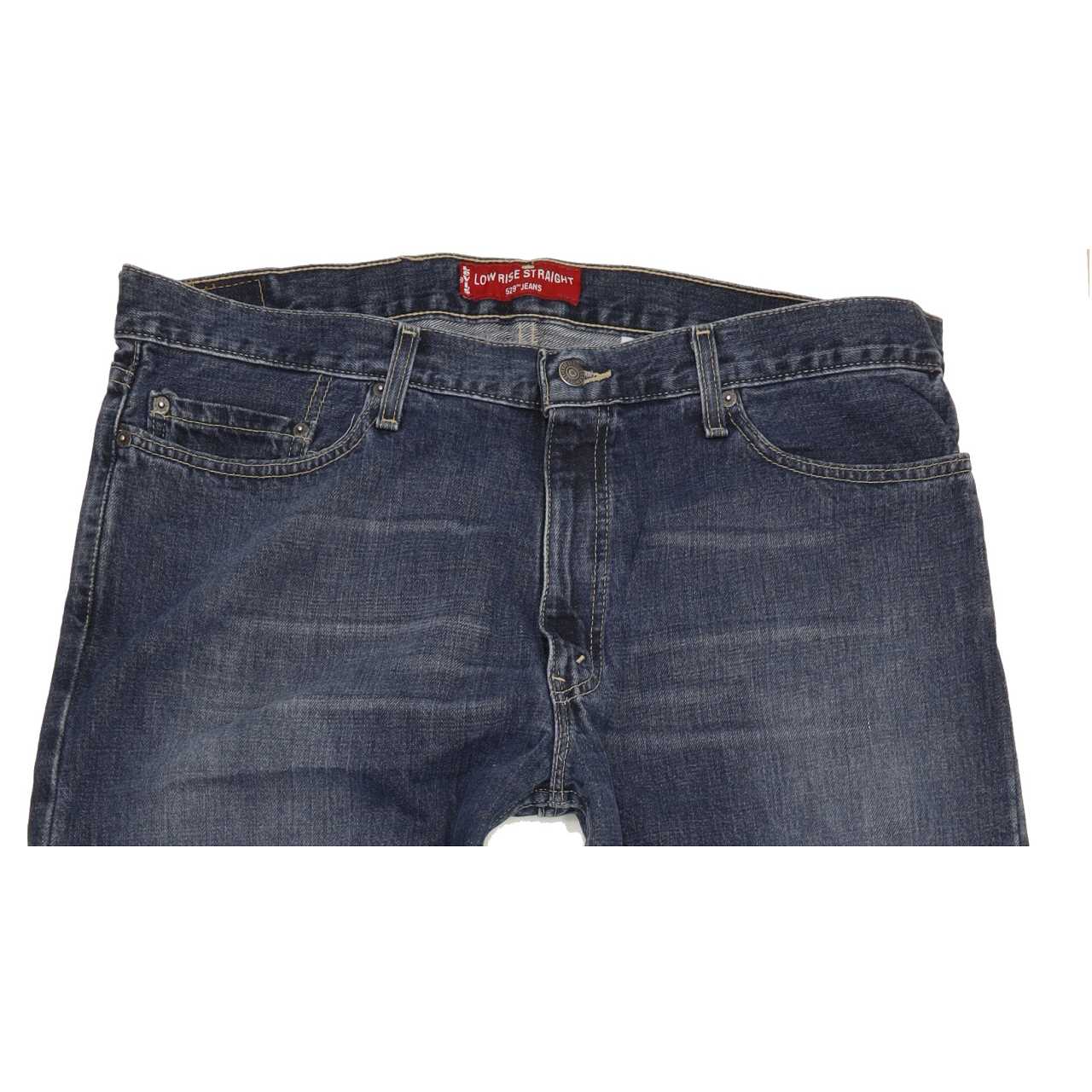 Levi's 529 Made in USA Men Blue Straight Slim Jeans W38 L34