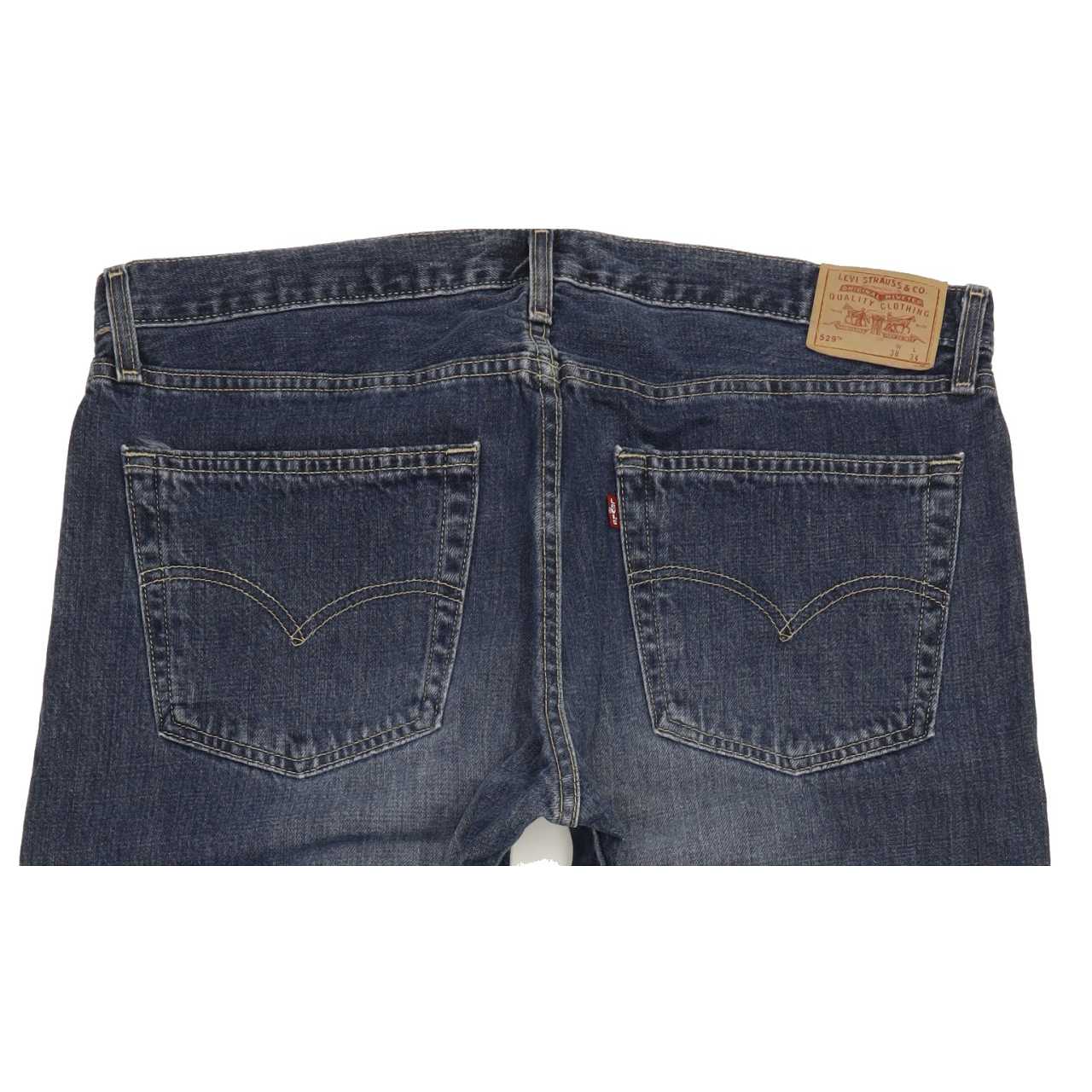 Levi's 529 Made in USA Men Blue Straight Slim Jeans W38 L34