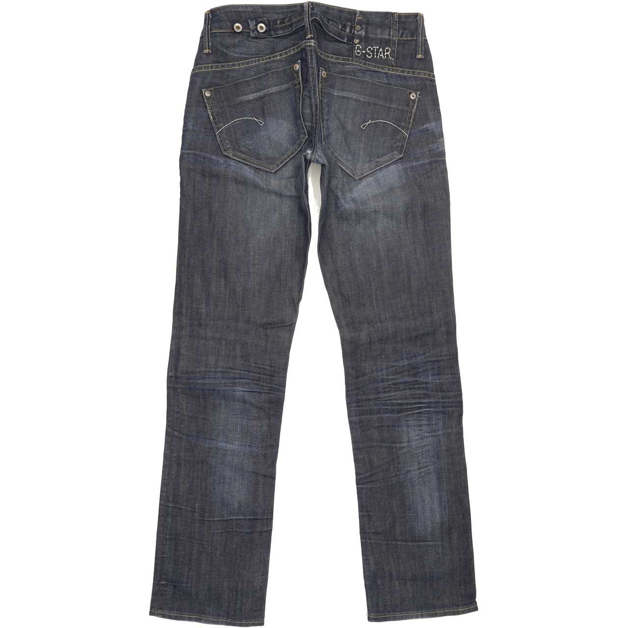 G-Star Men Blue Straight Slim Jeans W27 L32