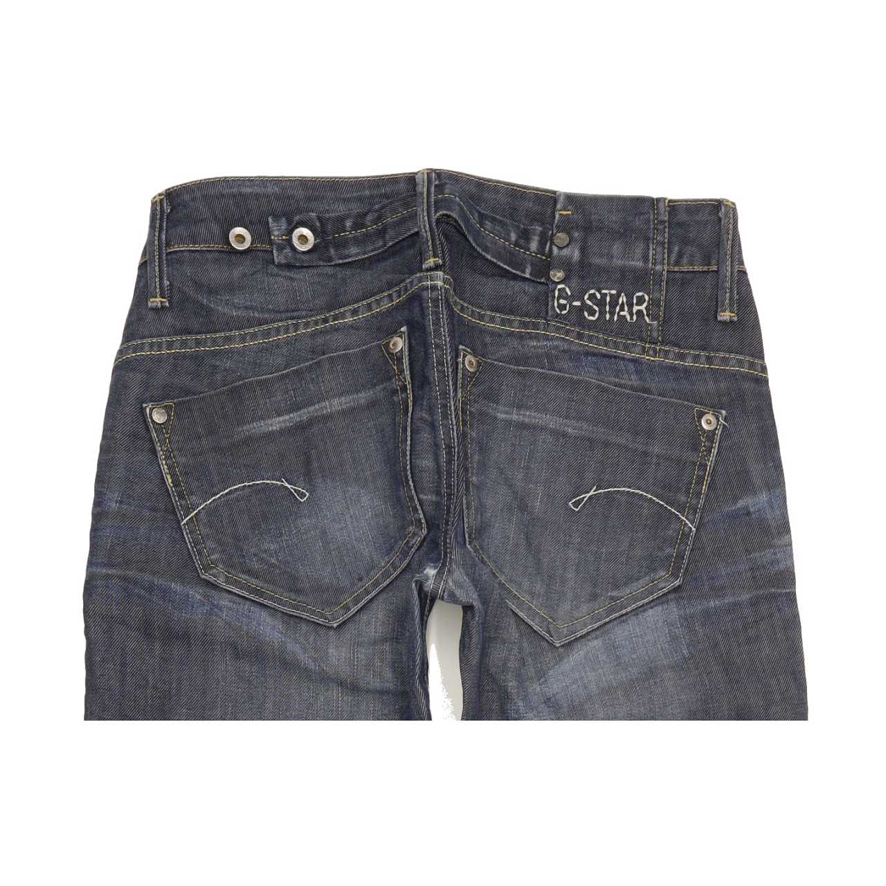 G-Star Men Blue Straight Slim Jeans W27 L32