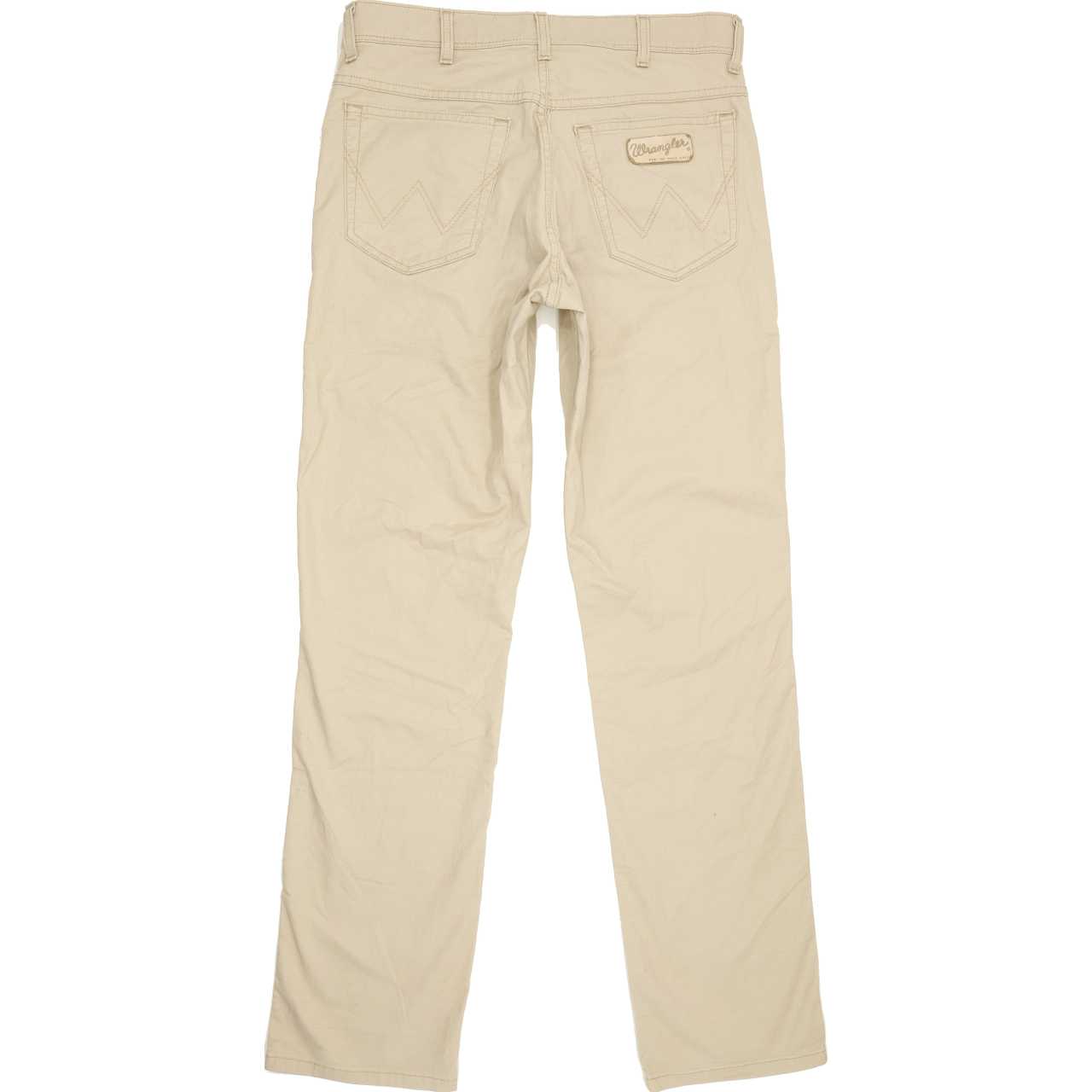 Wrangler Texas Men Beige Straight Regular Stretch Jeans W33 L34