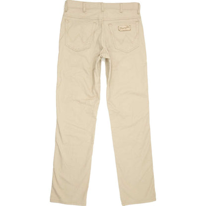 Wrangler Texas Men Beige Straight Regular Stretch Jeans W33 L34