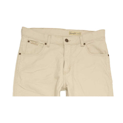 Wrangler Texas Men Beige Straight Regular Stretch Jeans W33 L34