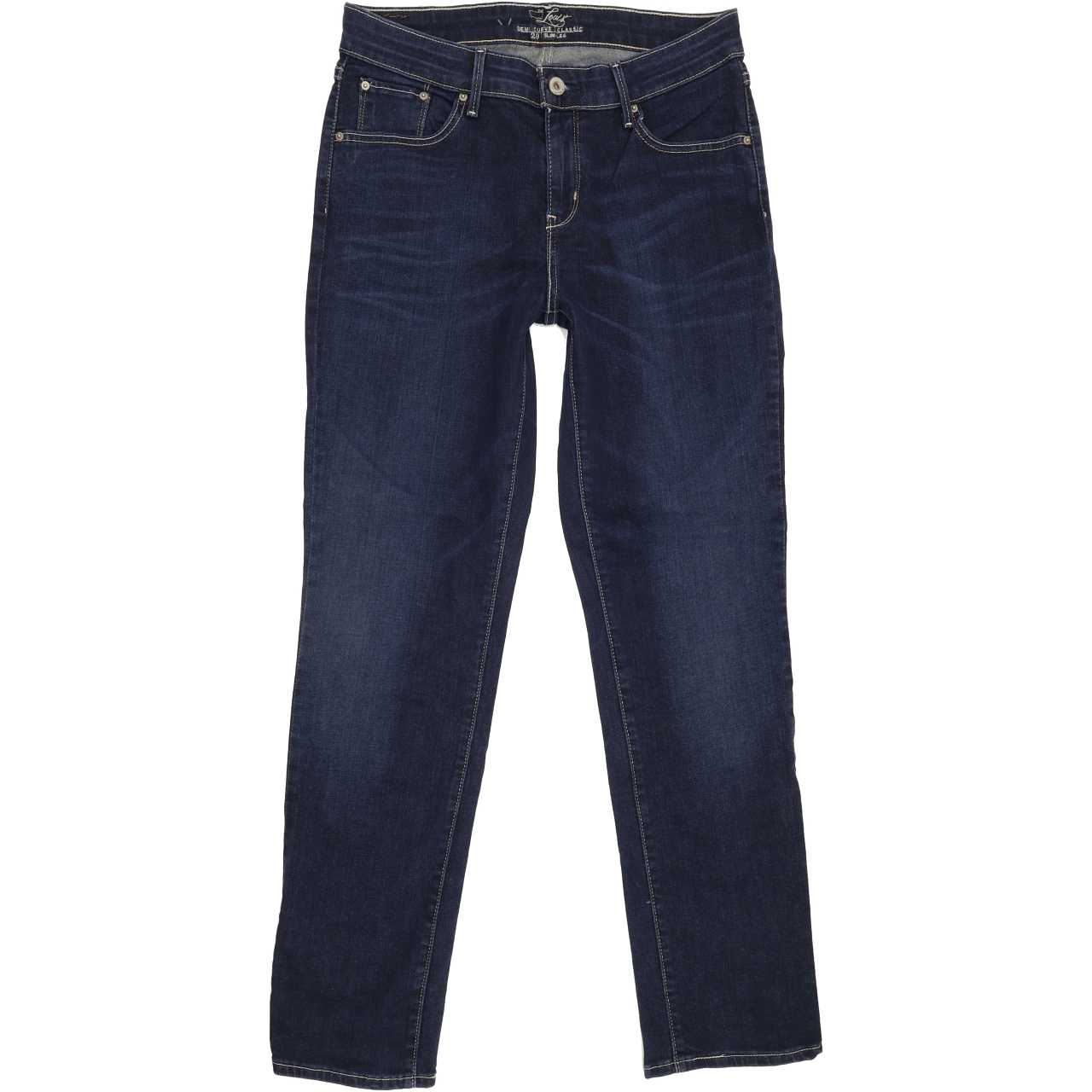 Levi's Demi Curve Women Blue Straight Slim Stretch Jeans W29 L29