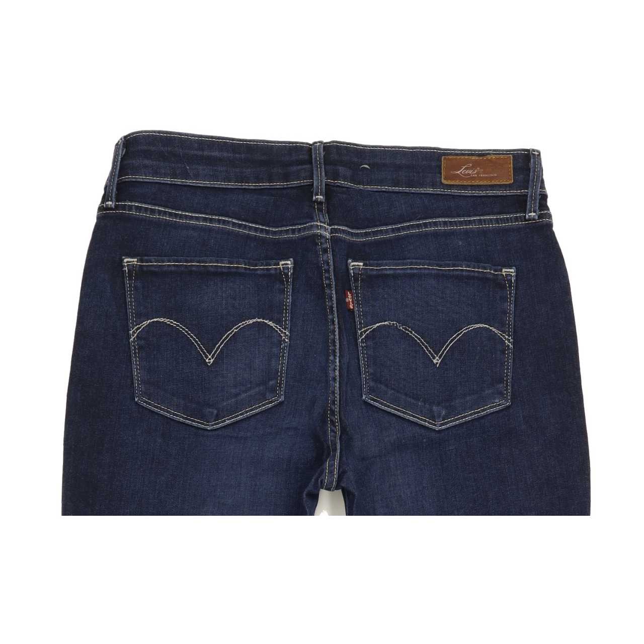 Levi's Demi Curve Women Blue Straight Slim Stretch Jeans W29 L29