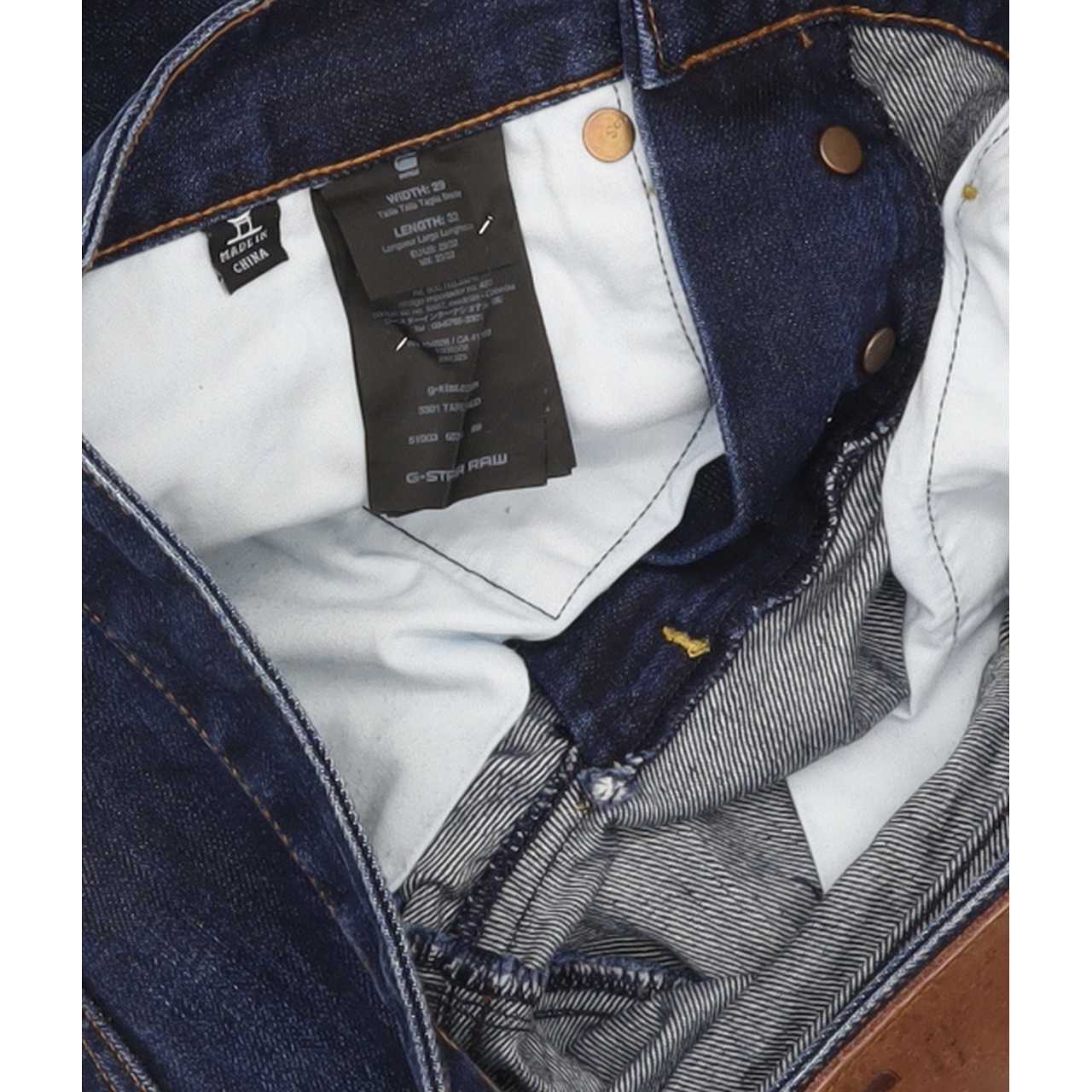 G-Star 3301 Men Blue Tapered Regular Jeans W29 L32