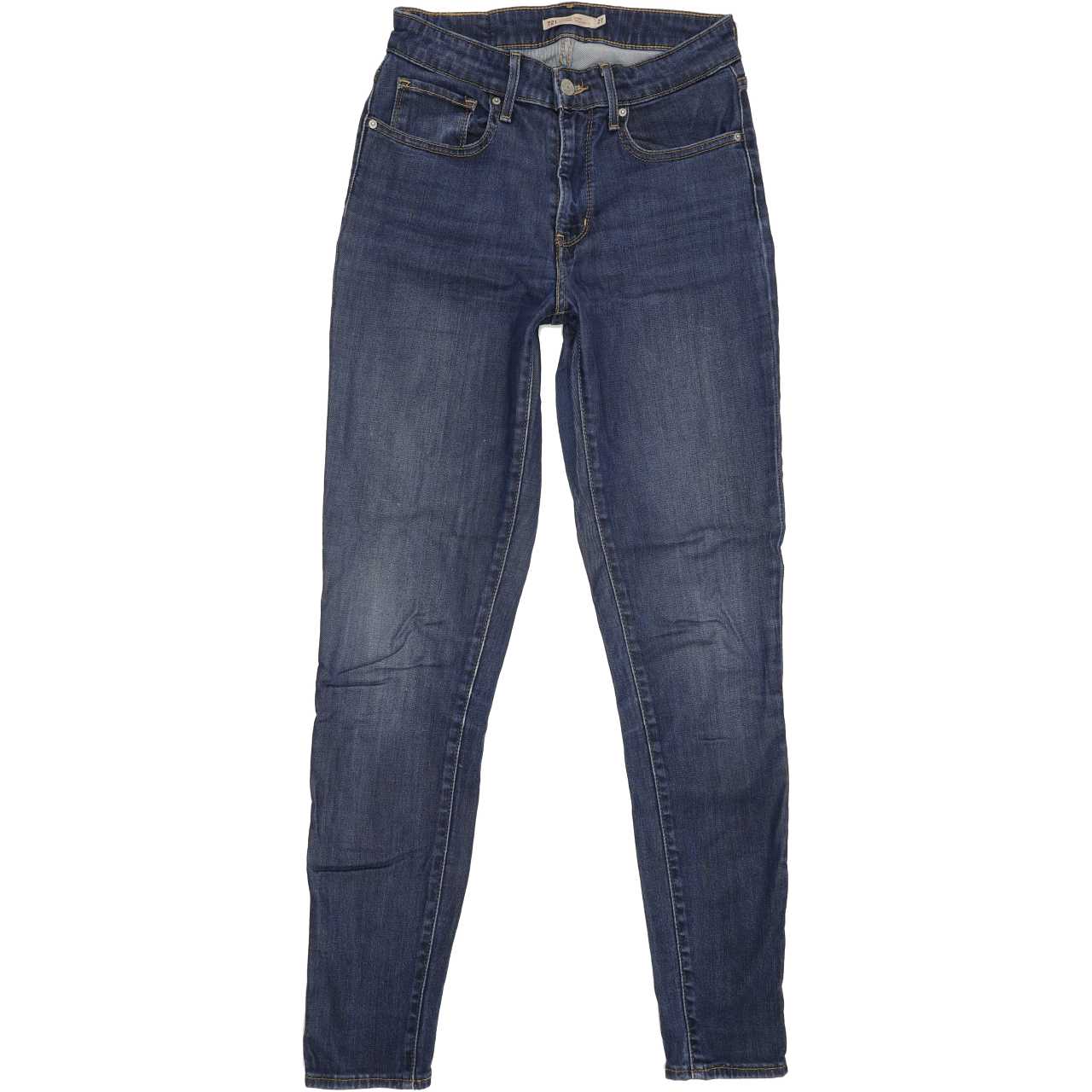 Levi's 721 Hight Rise Women Blue Skinny Stretch Jeans W27 L30