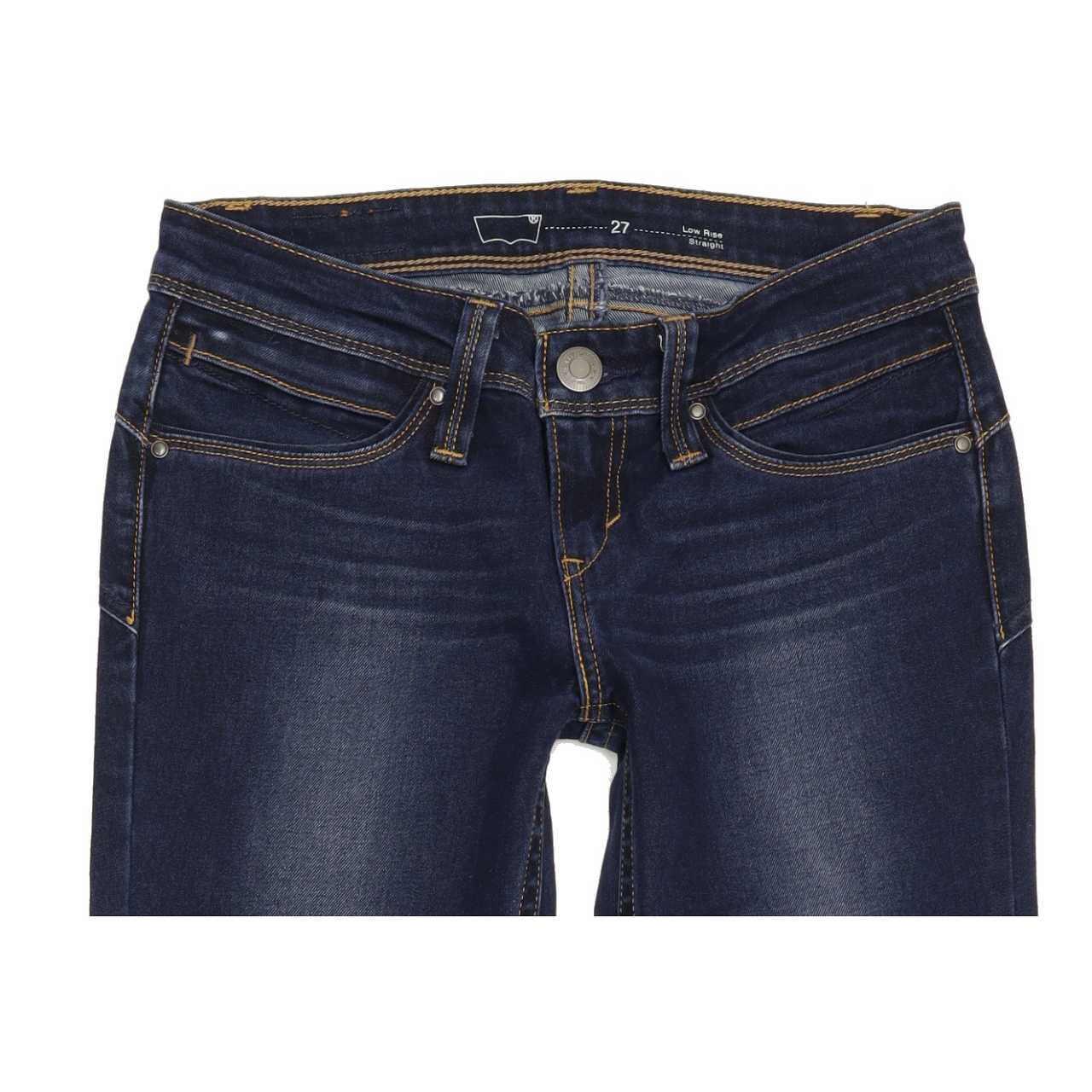 Levi's Women Blue Straight Slim Stretch Jeans W27 L30