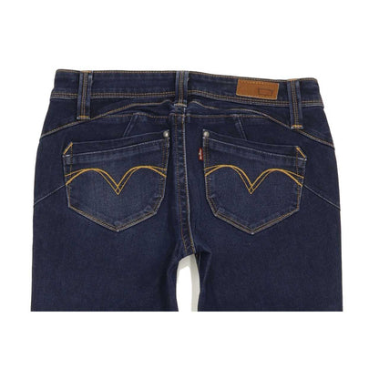 Levi's Women Blue Straight Slim Stretch Jeans W27 L30