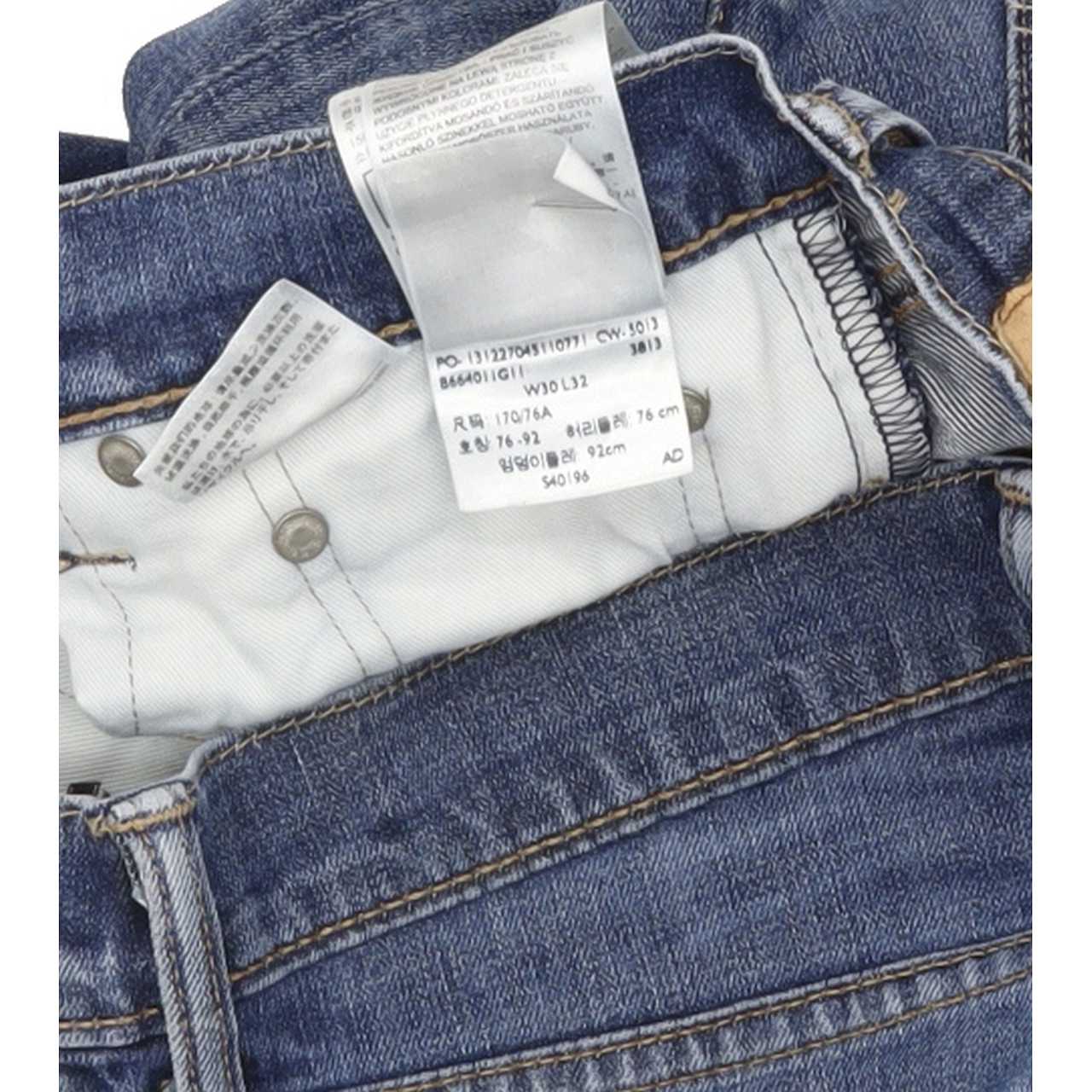 Levi's 511 Men Blue Straight Slim Stretch Jeans W30 L31