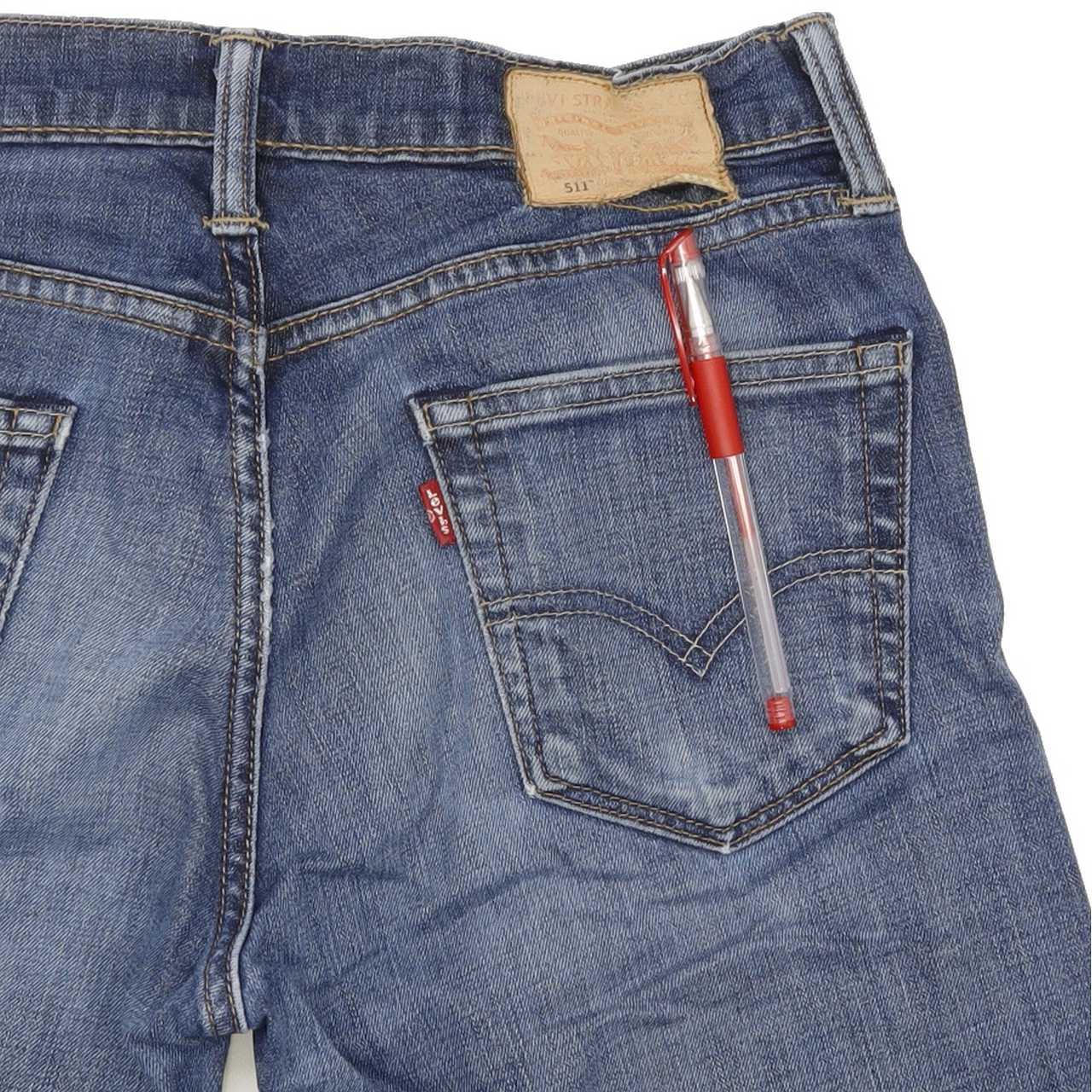 Levi's 511 Men Blue Straight Slim Stretch Jeans W30 L31