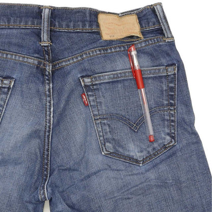 Levi's 511 Men Blue Straight Slim Stretch Jeans W30 L31