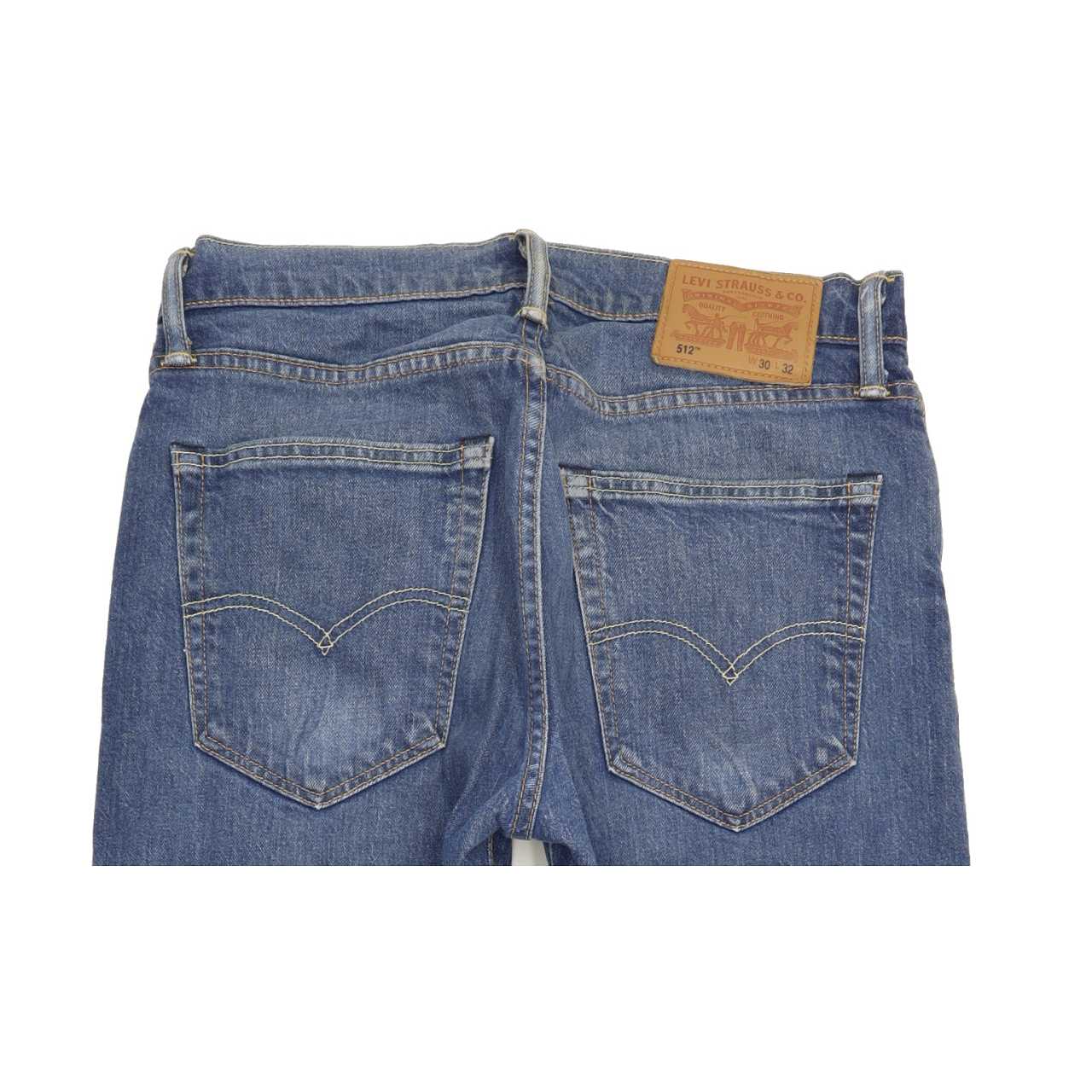 Levi's 512 Men Blue Tapered Slim Stretch Jeans W30 L30