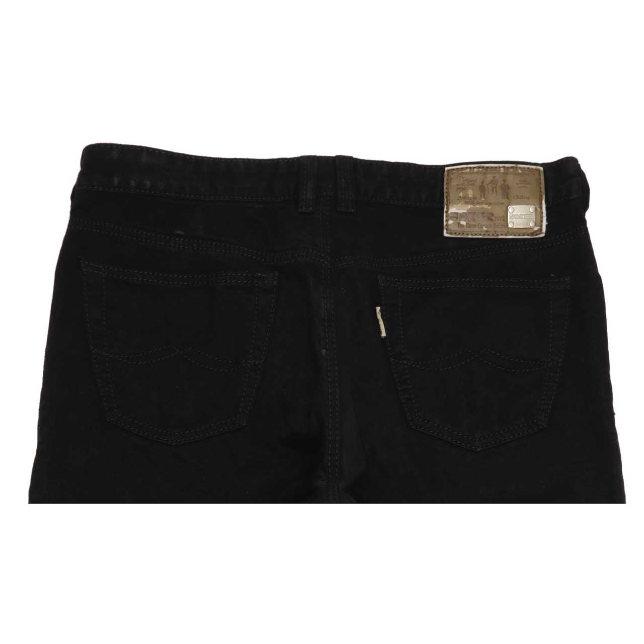 Joker The Three Famous Tailors Men Black Straight Regular Jeans W38 L29
