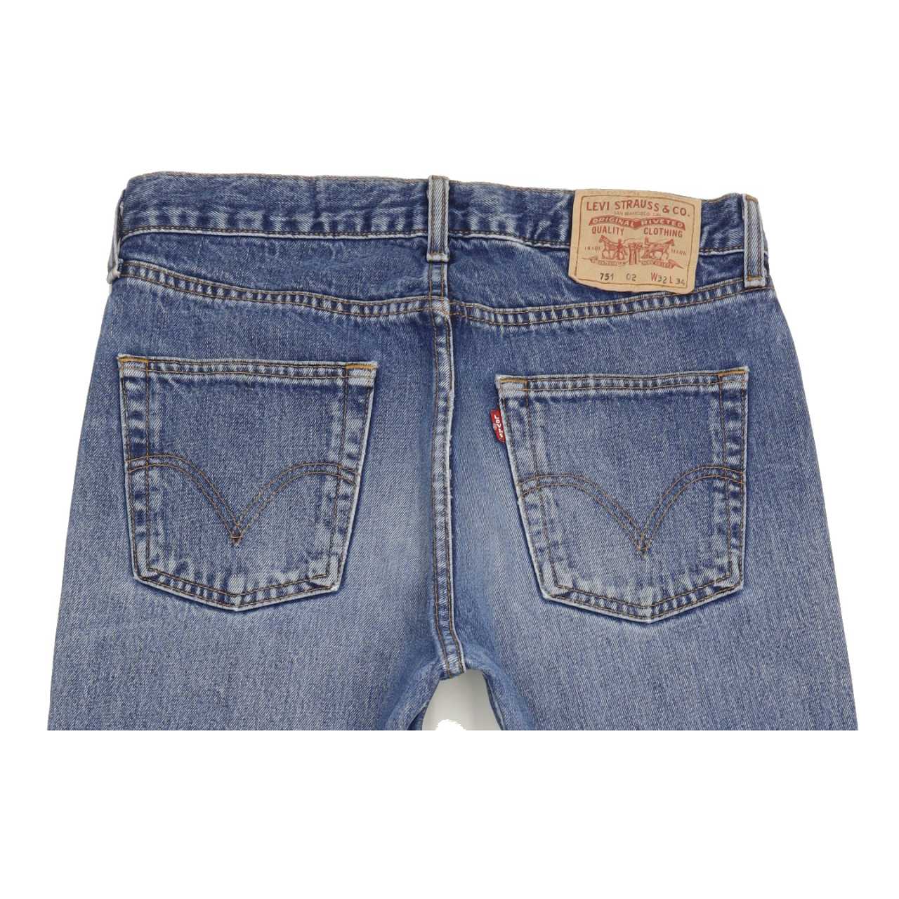 Levi's 751 Men Blue Straight Regular Jeans W32 L33