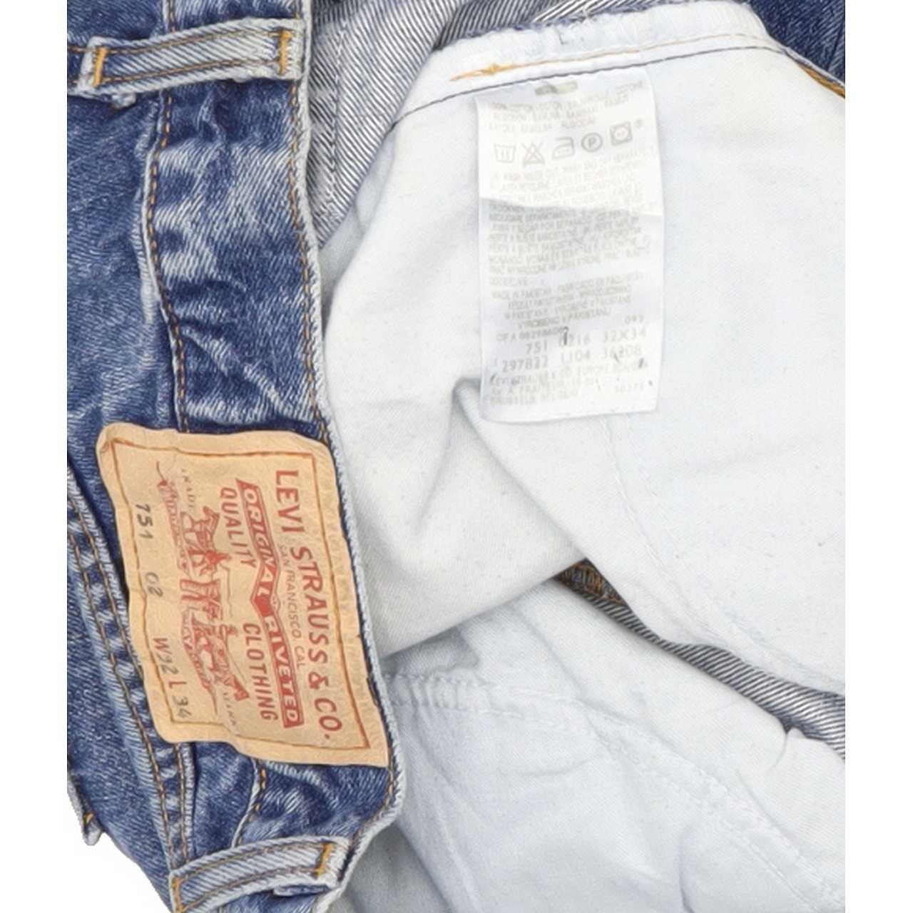 Levi's 751 Men Blue Straight Regular Jeans W32 L33