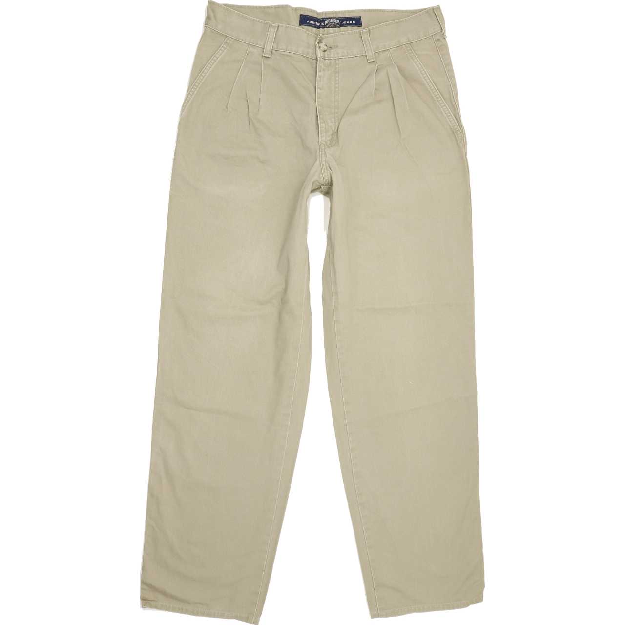 Pioneer Beige Straight Regular Jeans High Waisted W34 L31