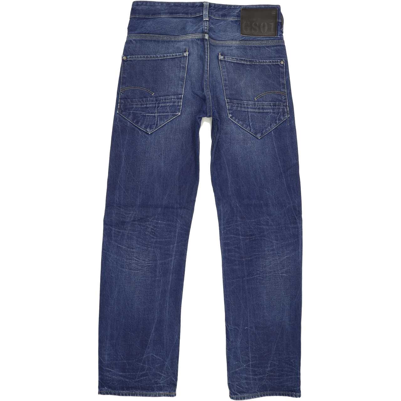 G-Star New Radar Men Blue Straight Loose Stretch Jeans W30 L31