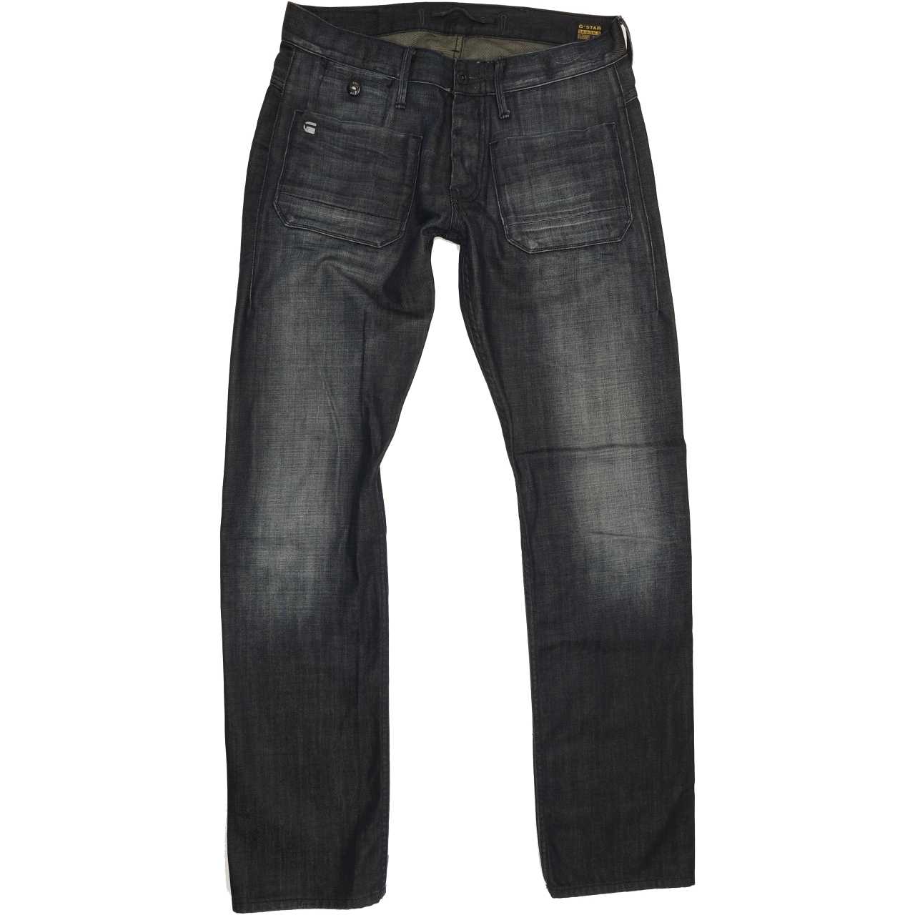 G-Star Mc Arthur Men Navy Straight Slim Jeans W33 L34