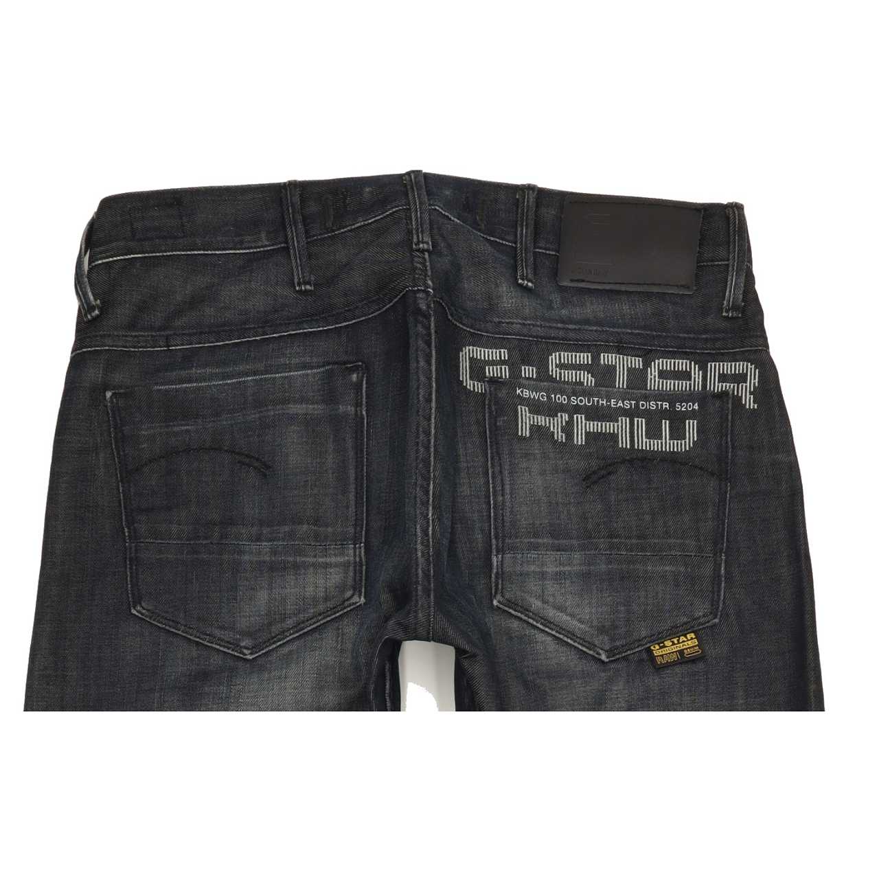 G-Star Mc Arthur Men Navy Straight Slim Jeans W33 L34