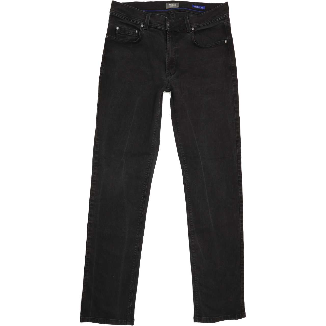 Pioneer Rando Men Black Straight Regular Stretch Jeans W34 L33