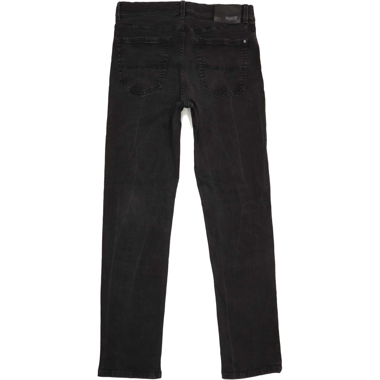 Pioneer Rando Men Black Straight Regular Stretch Jeans W34 L33