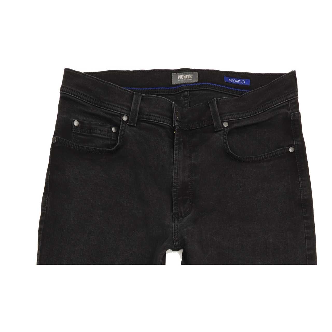 Pioneer Rando Men Black Straight Regular Stretch Jeans W34 L33