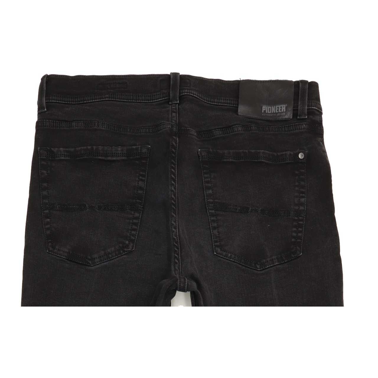 Pioneer Rando Men Black Straight Regular Stretch Jeans W34 L33