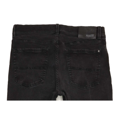 Pioneer Rando Men Black Straight Regular Stretch Jeans W34 L33