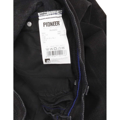 Pioneer Rando Men Black Straight Regular Stretch Jeans W34 L33