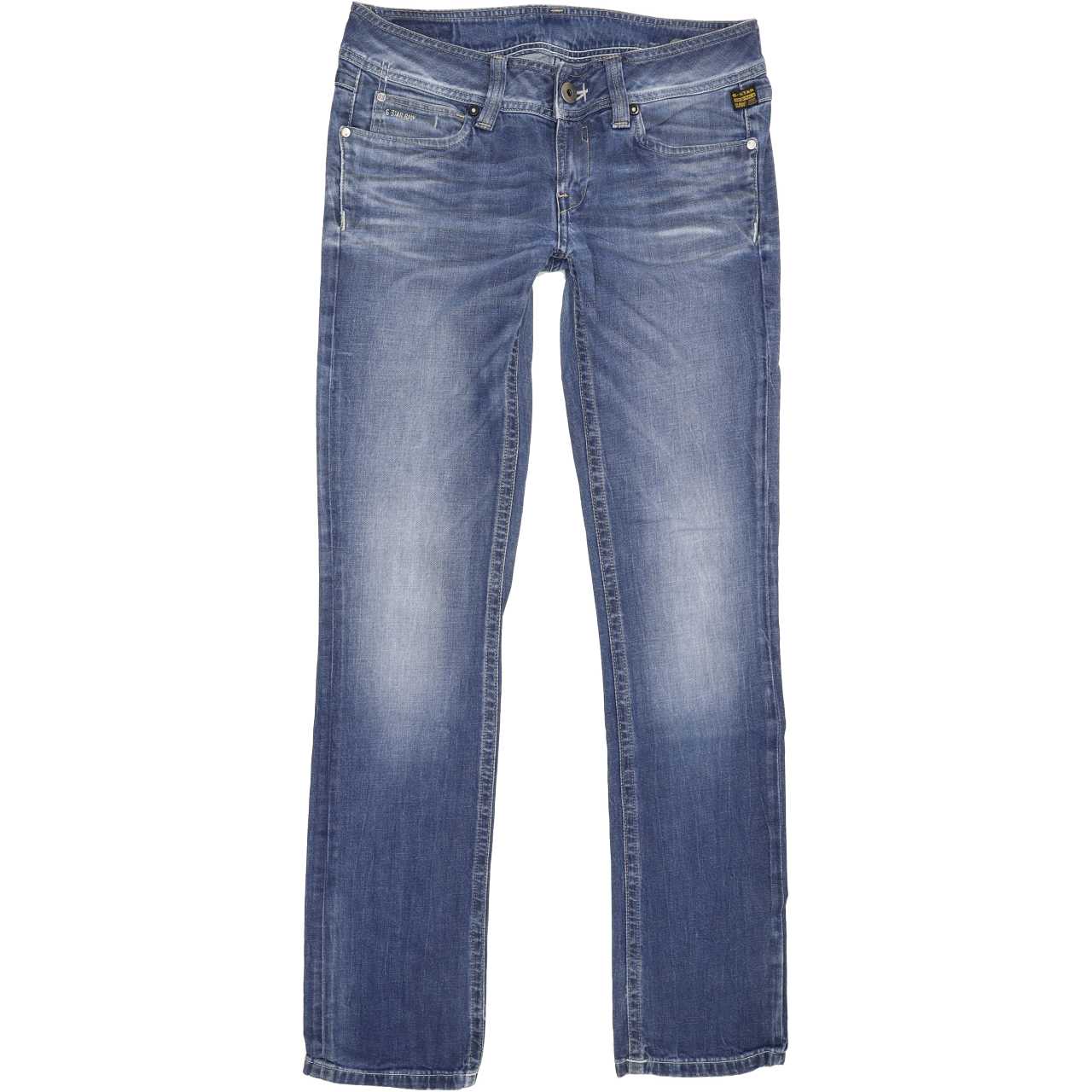 G-Star Ford Women Blue Straight Slim Stretch Jeans W31 L33