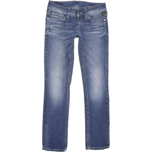 G-Star Ford Women Blue Straight Slim Stretch Jeans W31 L33