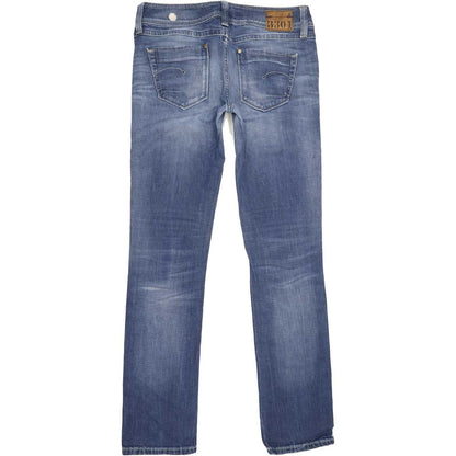 G-Star Ford Women Blue Straight Slim Stretch Jeans W31 L33