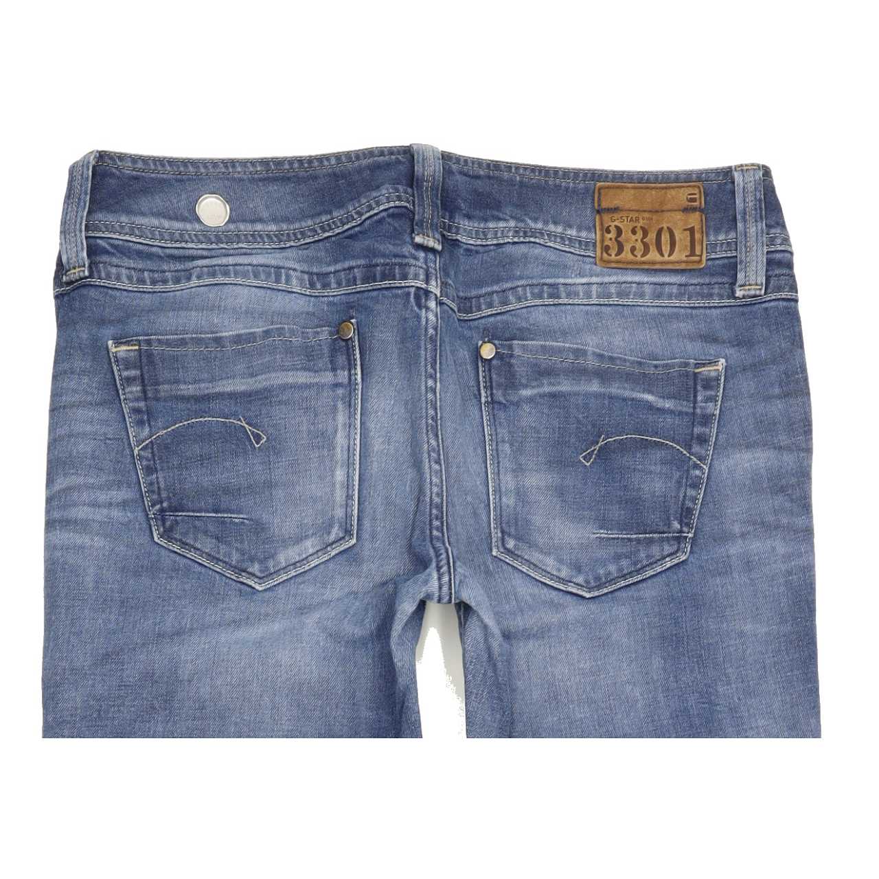 G-Star Ford Women Blue Straight Slim Stretch Jeans W31 L33
