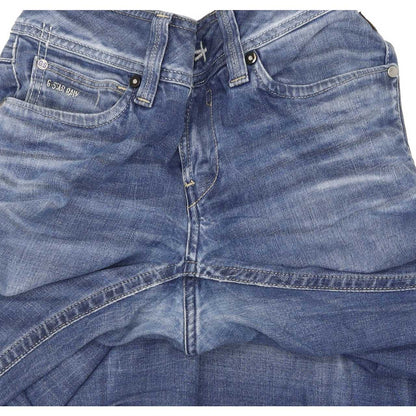 G-Star Ford Women Blue Straight Slim Stretch Jeans W31 L33