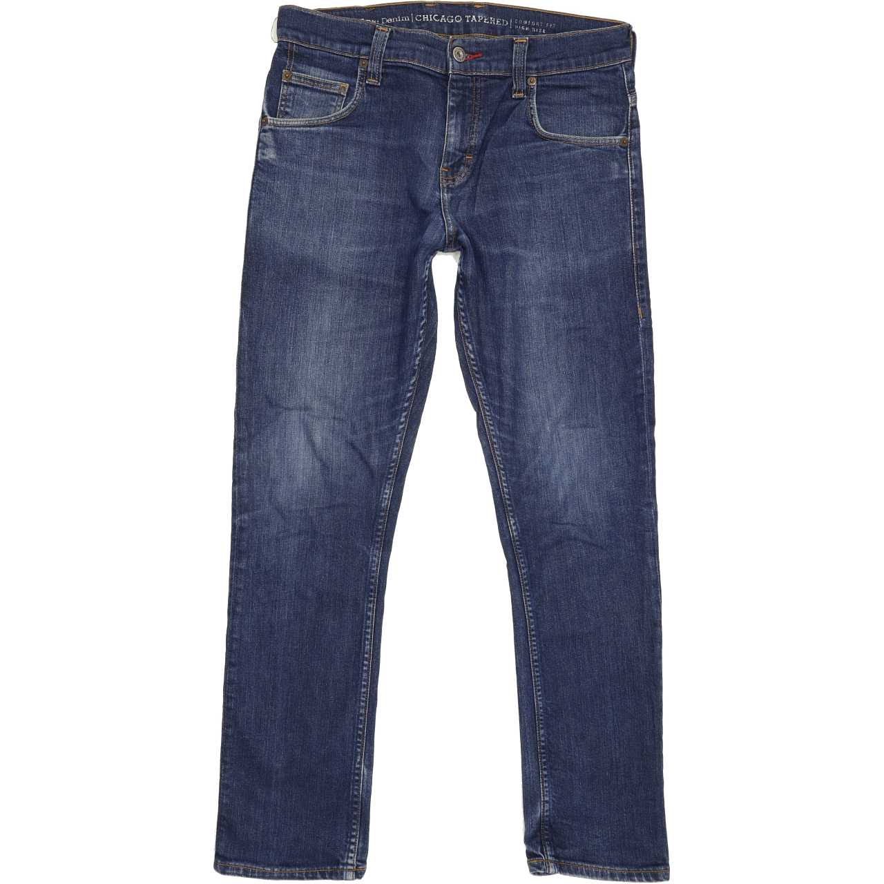 Mustang Chicago Men Blue Tapered Regular Jeans W32 L30