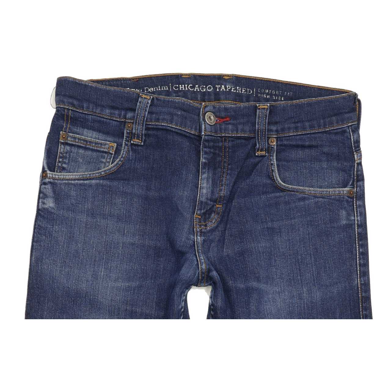 Mustang Chicago Men Blue Tapered Regular Jeans W32 L30
