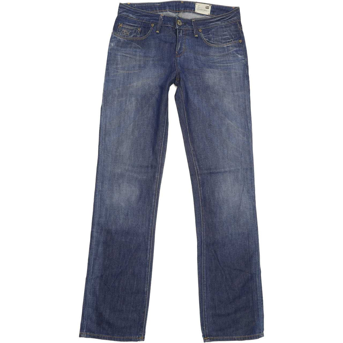 G-Star 3301 Correct Women Blue Straight Slim Jeans W27 L34