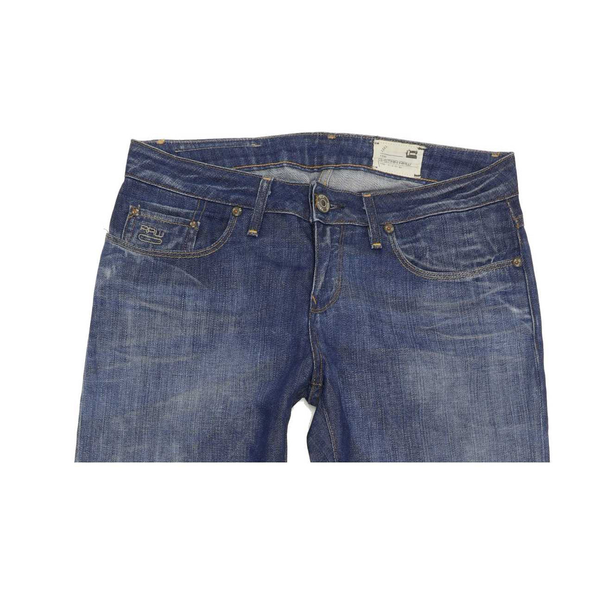 G-Star 3301 Correct Women Blue Straight Slim Jeans W27 L34
