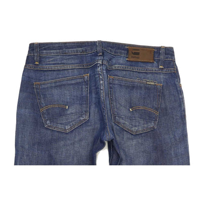 G-Star 3301 Correct Women Blue Straight Slim Jeans W27 L34